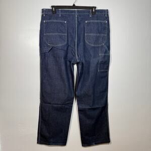 Carpenter Jeans Men’s 42x32 Utility Workwear Pants Dark Wash Straight Leg Denim